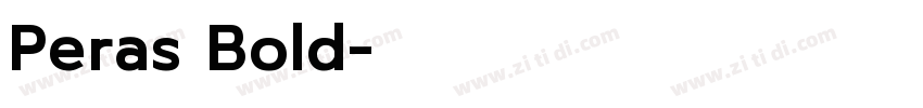 Peras Bold字体转换